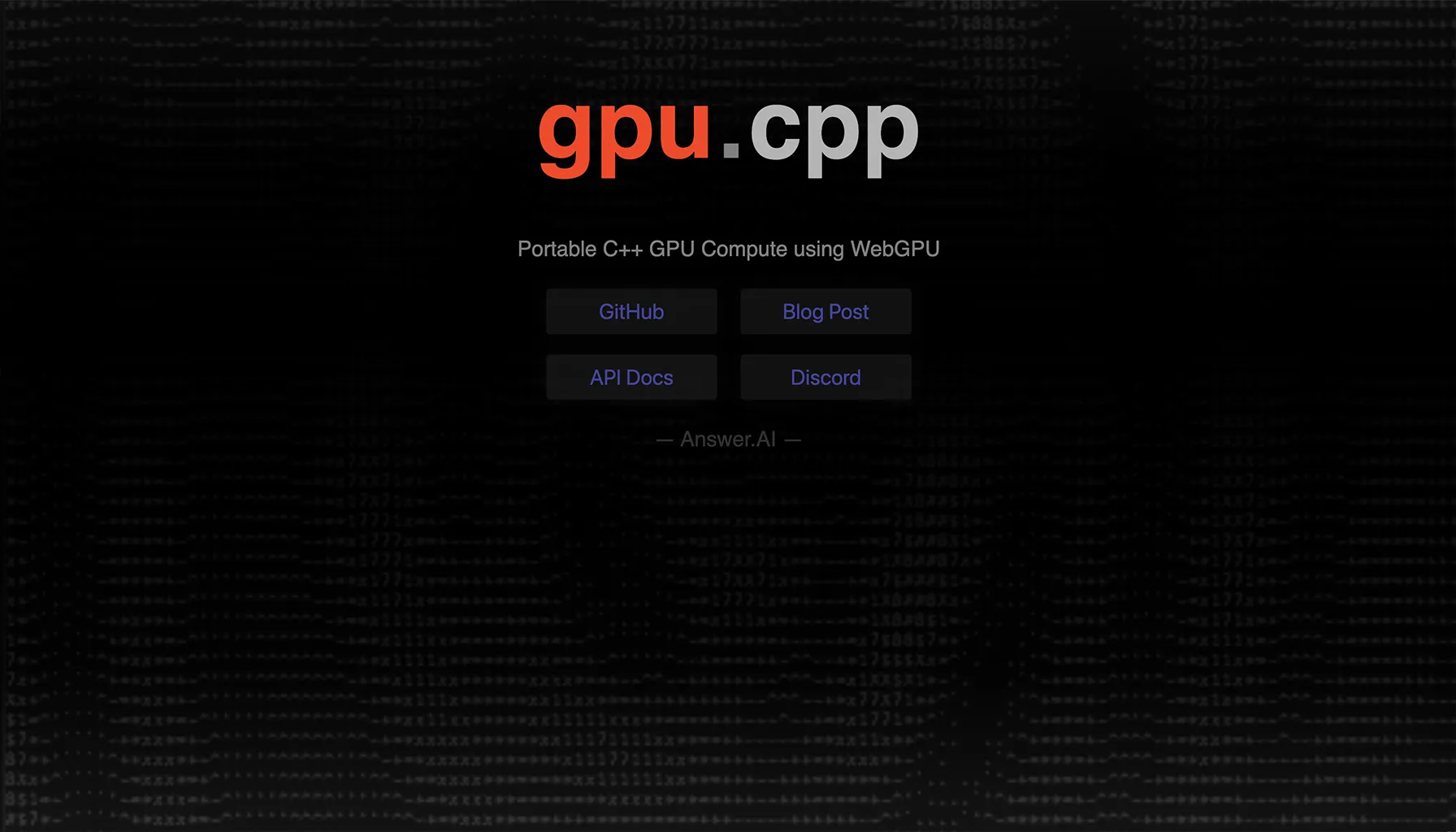 gpu.cpp: Bridging C++ and GPU Compute with WebGPU